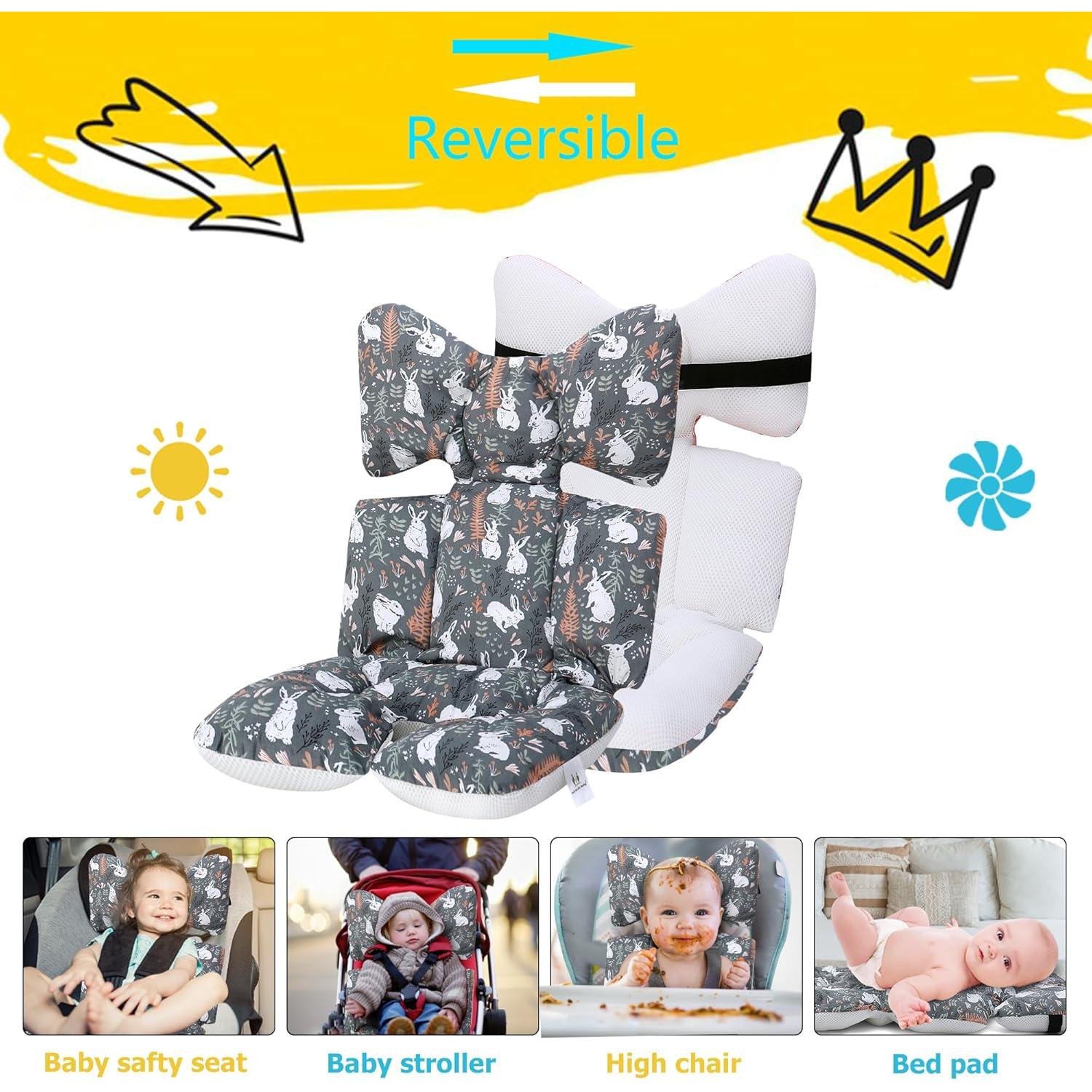 Almohadilla para Asiento de Bebé Universal Algodón 3D Air Mesh