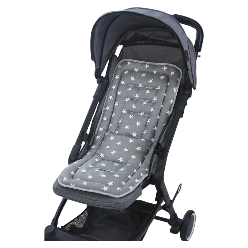 Almohadilla de Asiento para Cochecito Bebé Algodón Universal 33x75cm