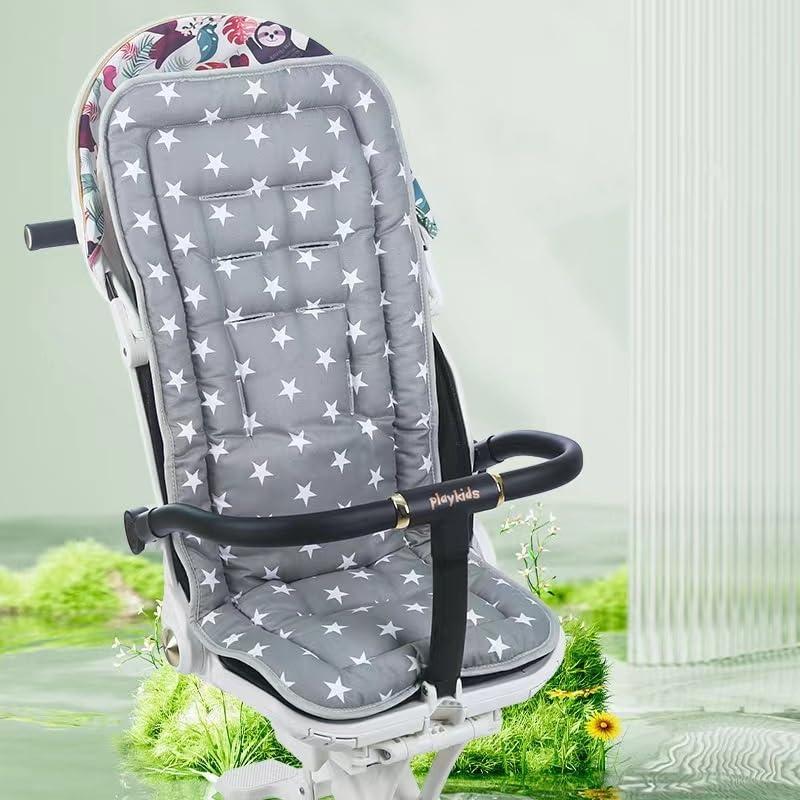 Almohadilla de Asiento para Cochecito Bebé Algodón Universal 33x75cm