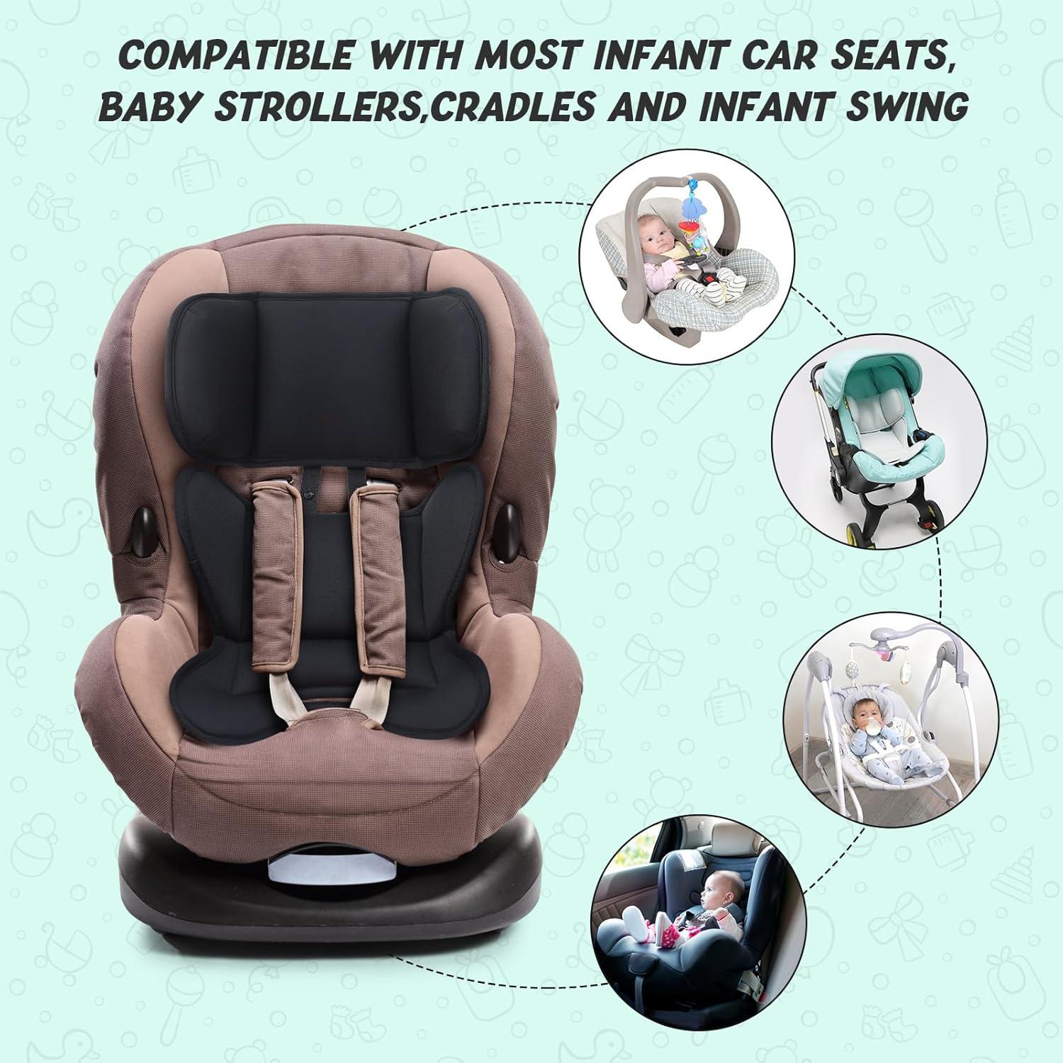 Cojín Universal JINKEY para Asiento de Coche Bebé Negro