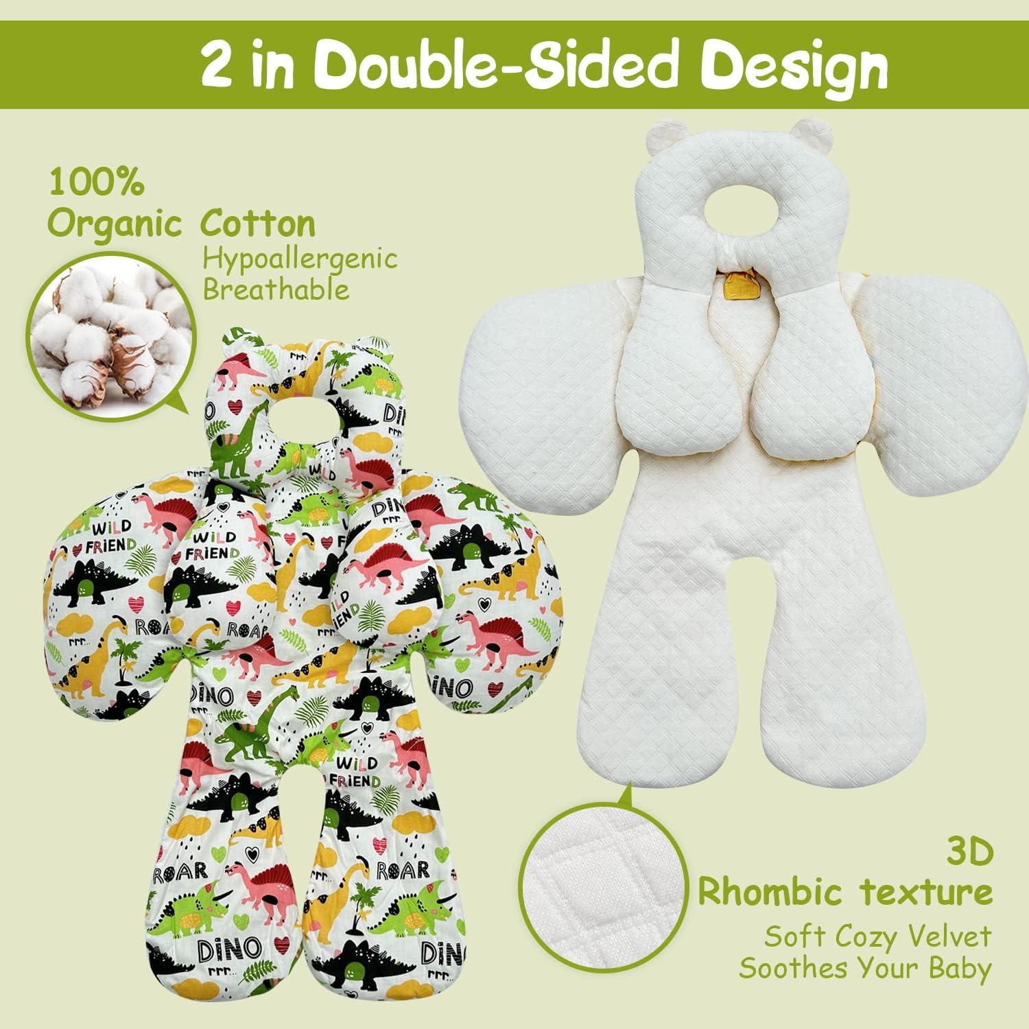 Almohada para Cochecito CUXFLS Dinosaurio C 60x48 cm Suave