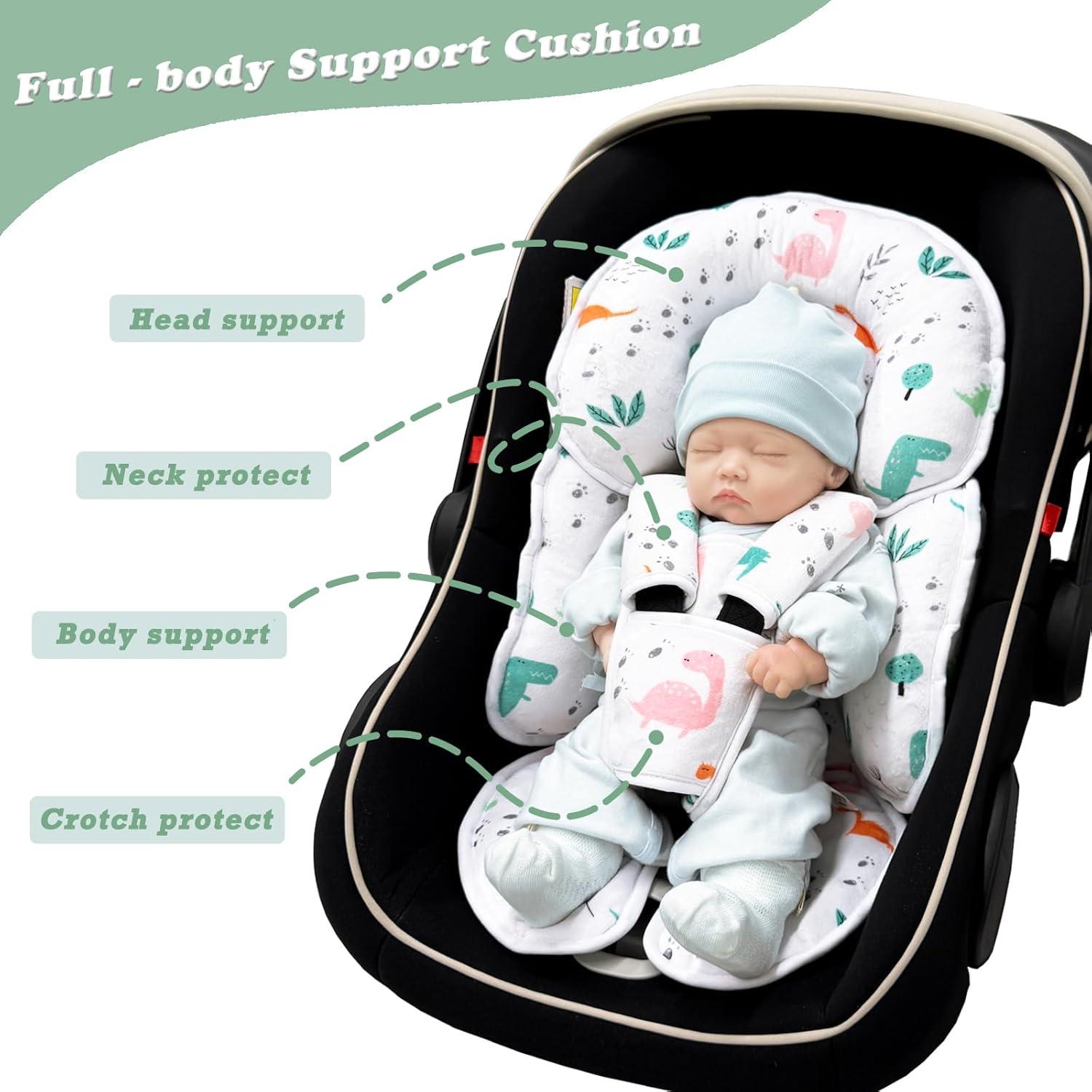 Cojín para Asiento de Auto Infantil Dinosaurios Universal