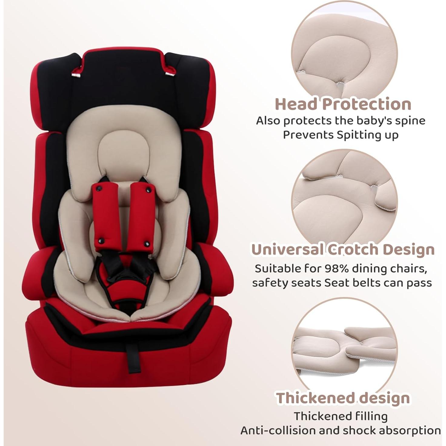 Cojín para Asiento de Auto Bebés Universal Beige - Reversible