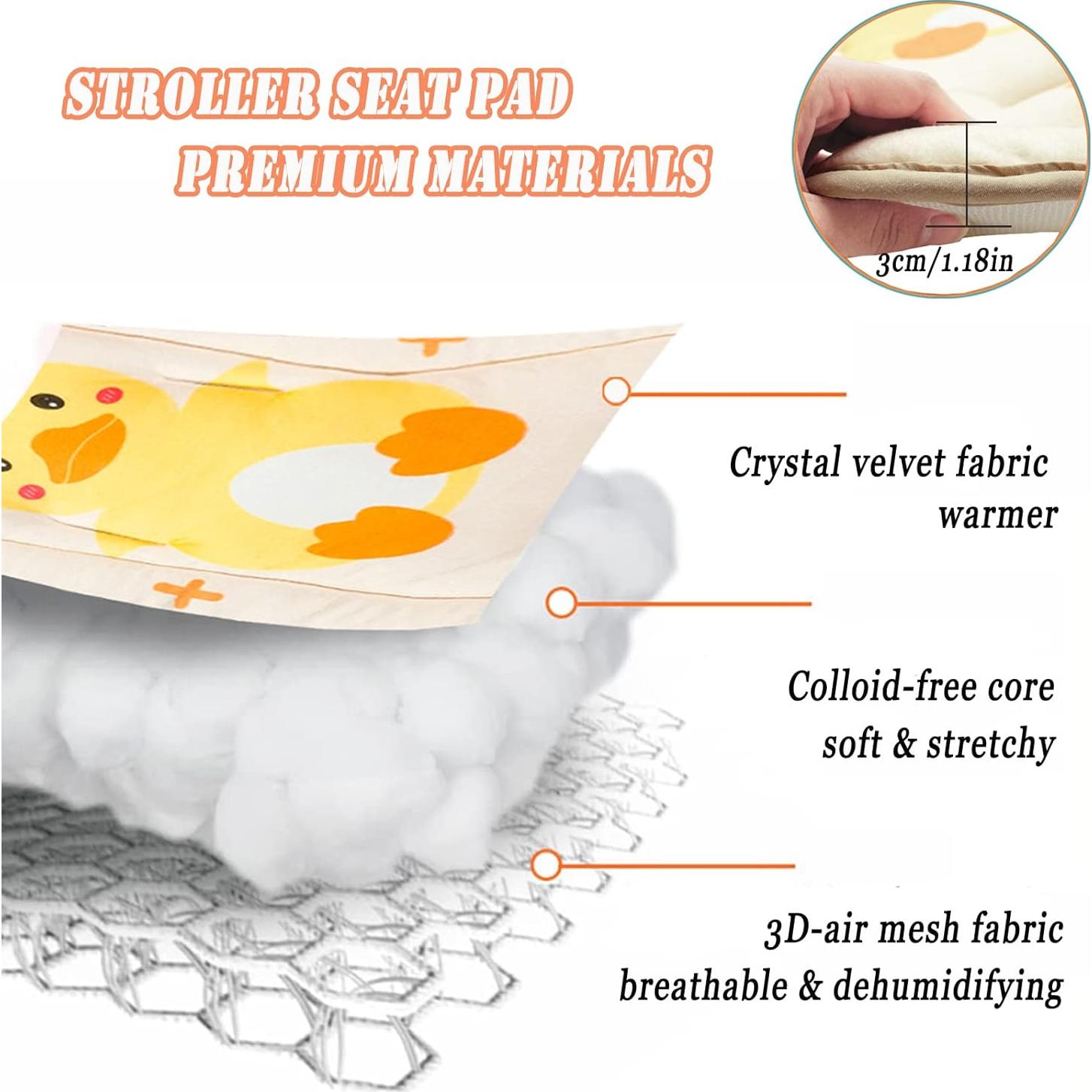 Funda de Asiento para Bebé LETTON Amarillo Pato Universal