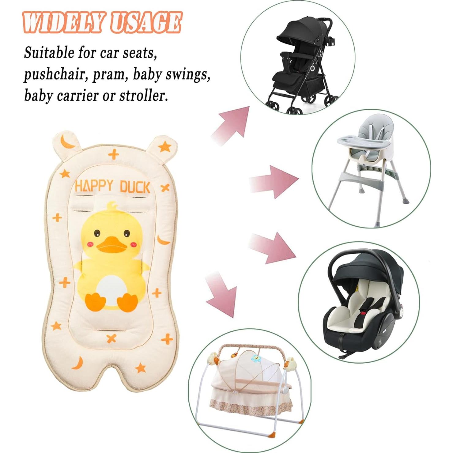 Funda de Asiento para Bebé LETTON Amarillo Pato Universal