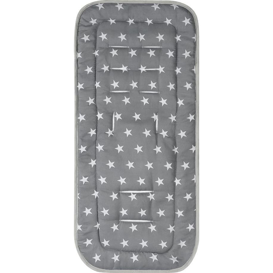 Forro de Asiento Universal para Cochecito Bebé Algodón Gris