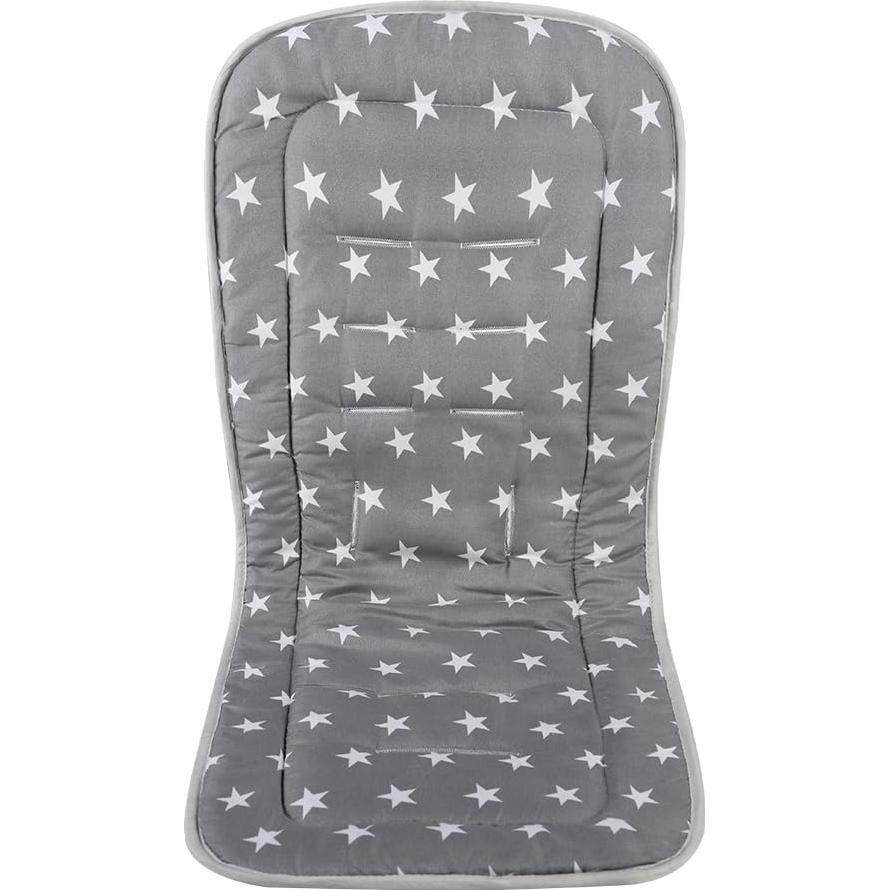 Forro de Asiento Universal para Cochecito Bebé Algodón Gris