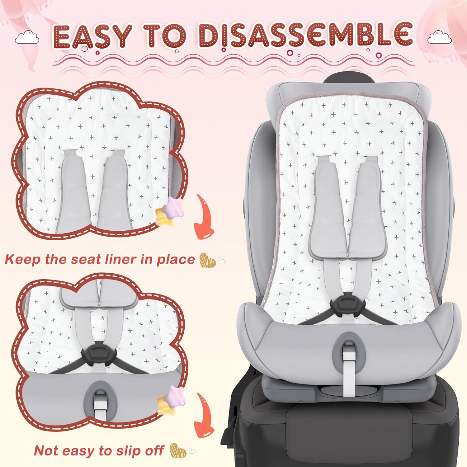 Cojín para Asiento de Cochecito Thyle 2 Pcs Algodón Universal