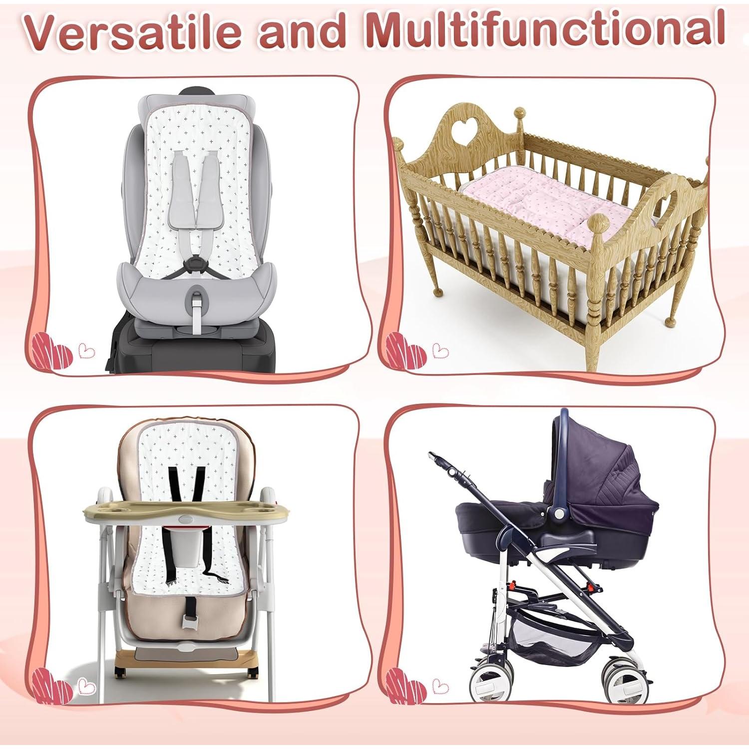 Cojín para Asiento de Cochecito Thyle 2 Pcs Algodón Universal