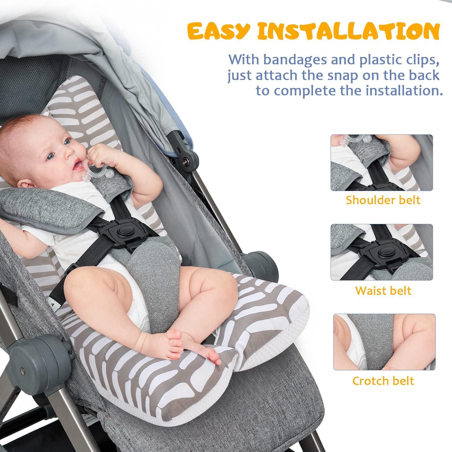 Almohadilla de Asiento para Cochecito Bebé 3D Malla Geometría