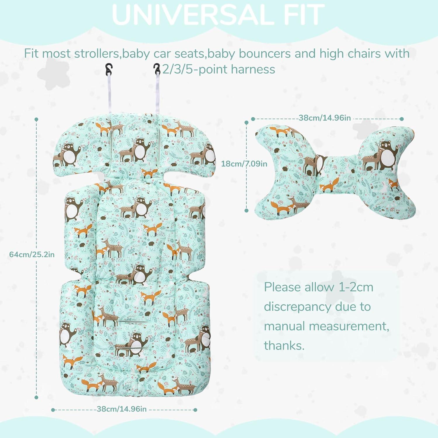 Forro de Asiento Universal para Cochecito Bebé LAT - Algodón Suave