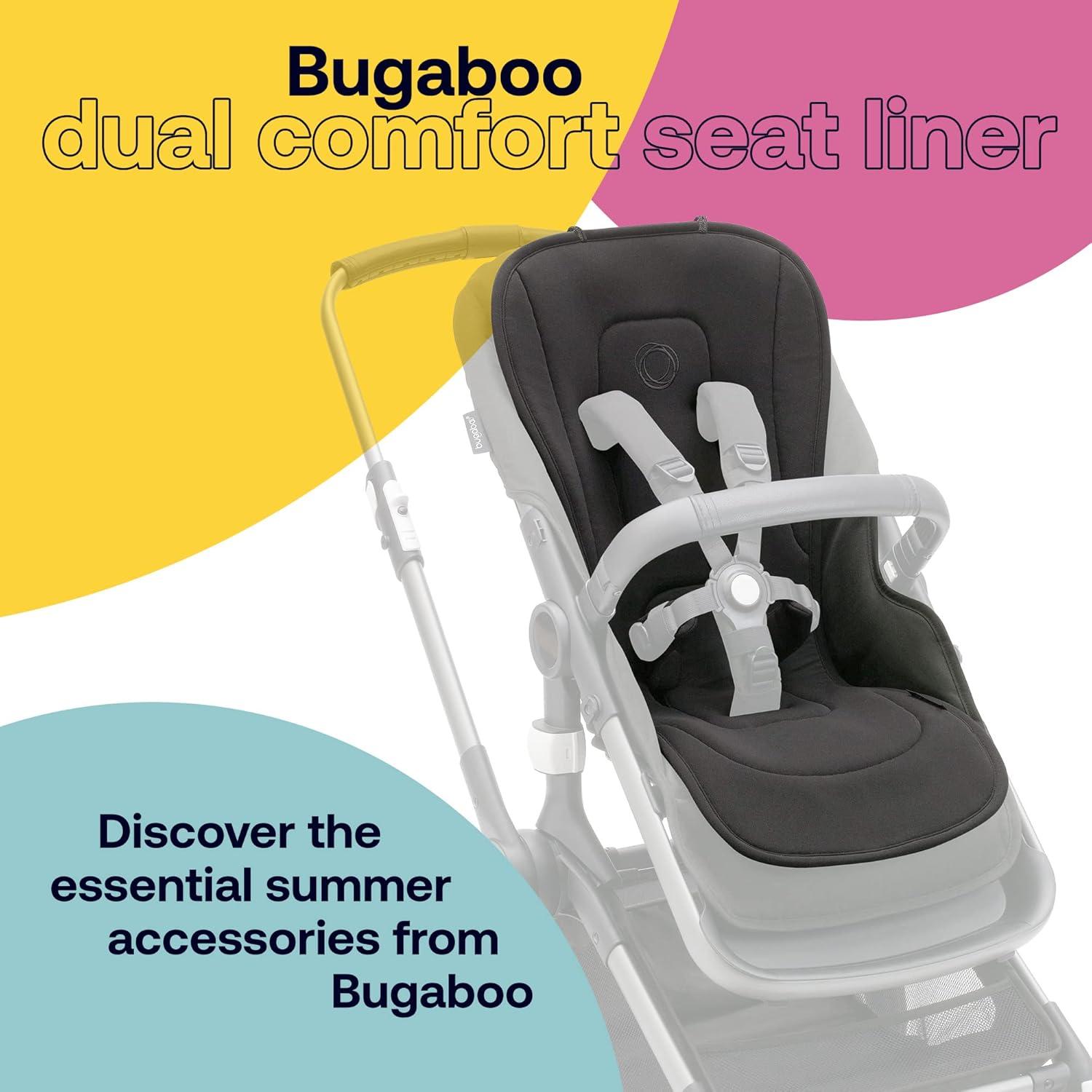 Forro de Asiento Doble Comfort Bugaboo Reversible Negro