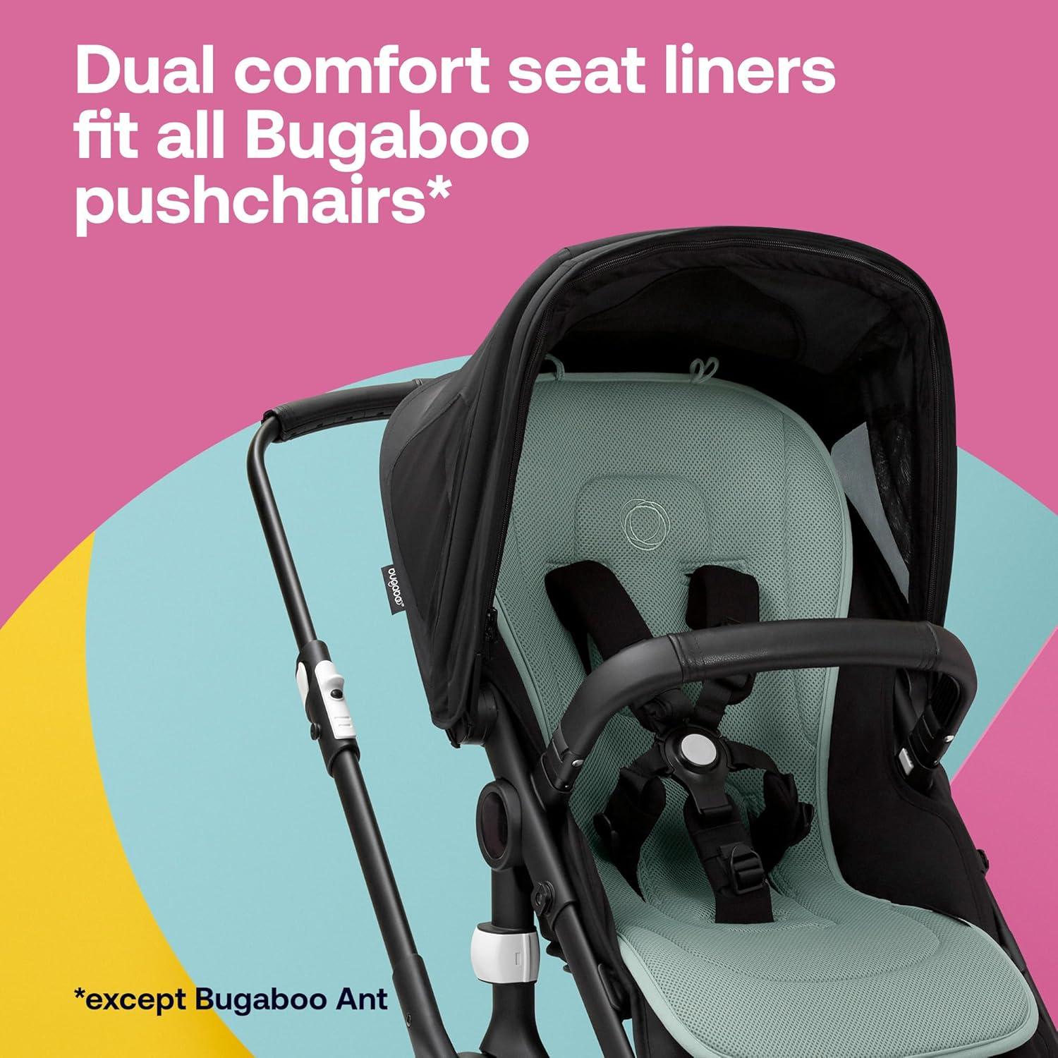 Forro de Asiento Doble Comfort Bugaboo Reversible Negro