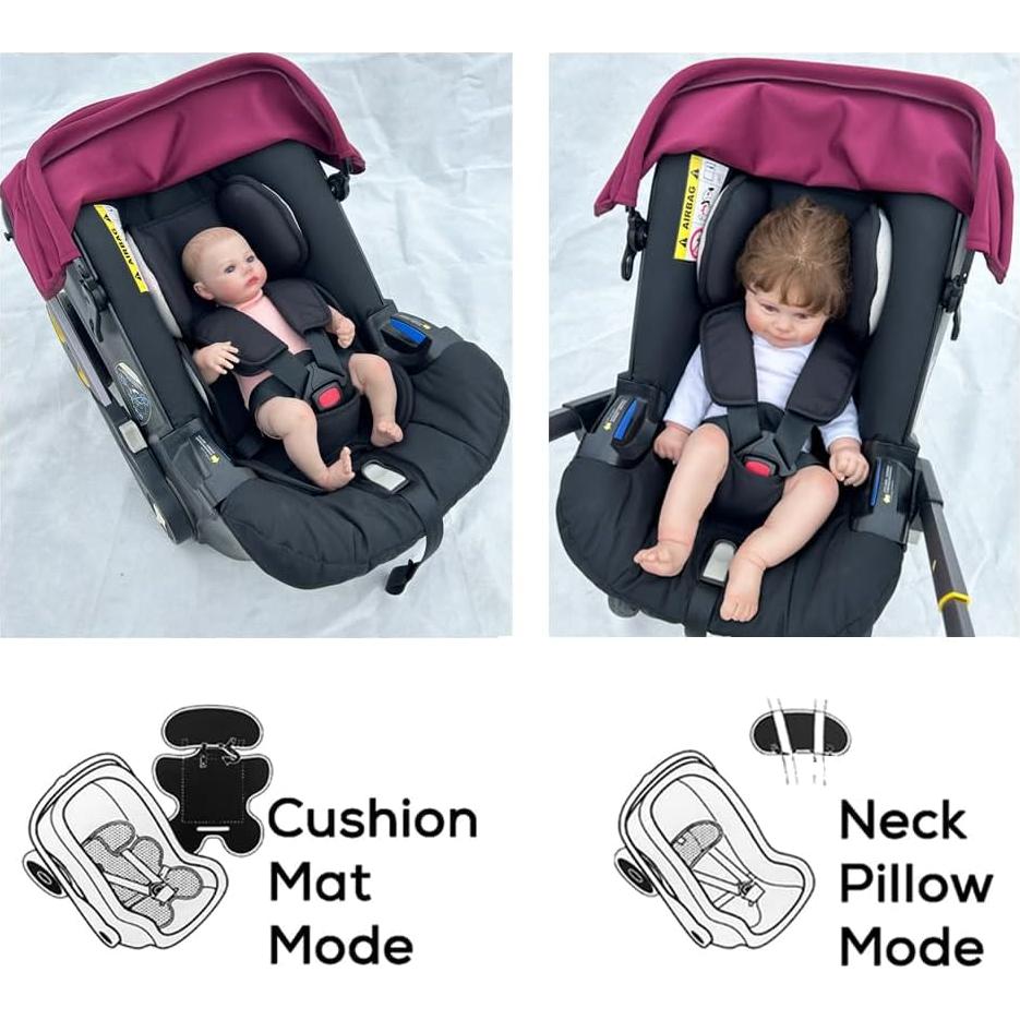 Cojín de Soporte para Cabeza y Cuerpo Feliliber DO-Seat Negro