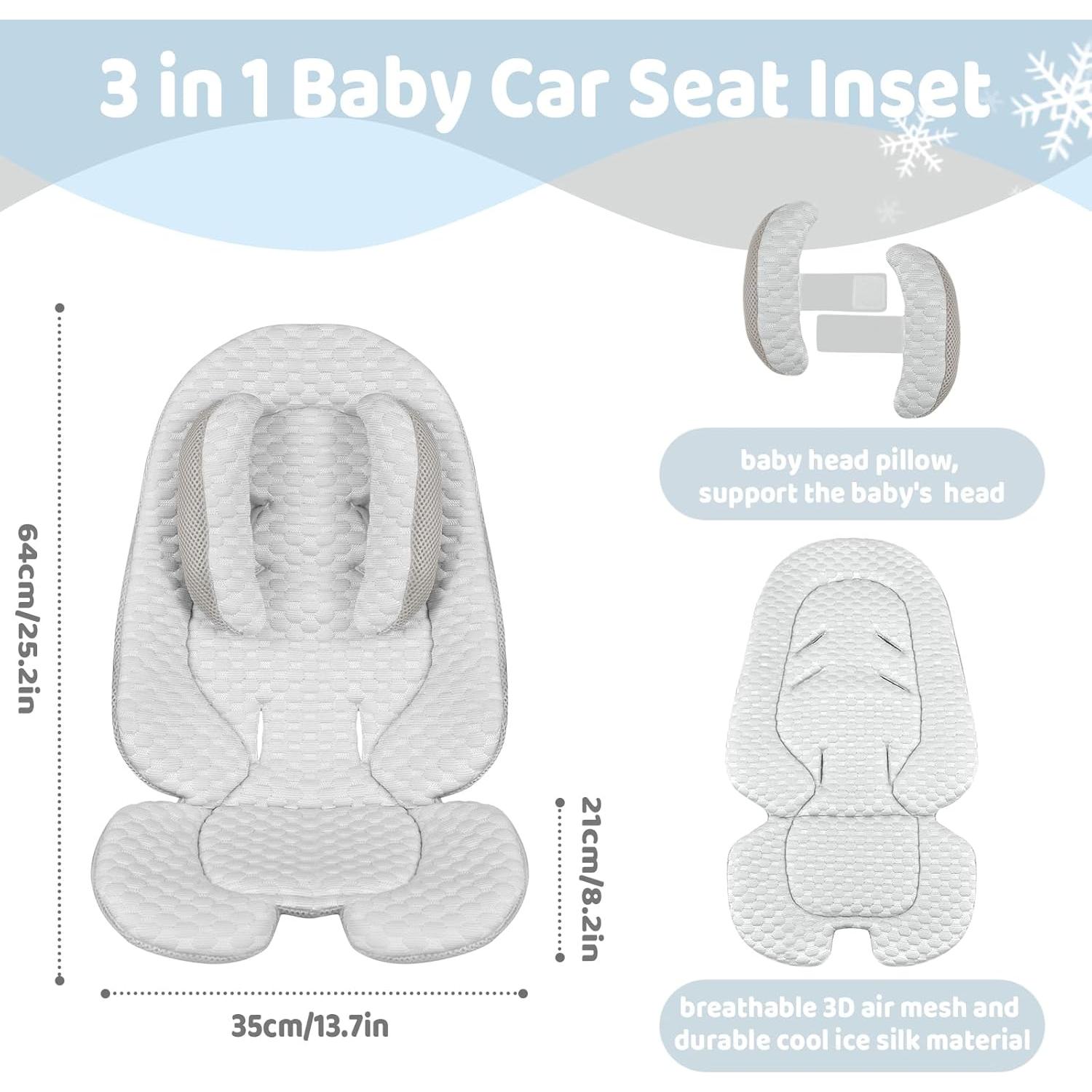 Inserto para Asiento de Auto Infantil KAKIBLIN Gris 2 en 1
