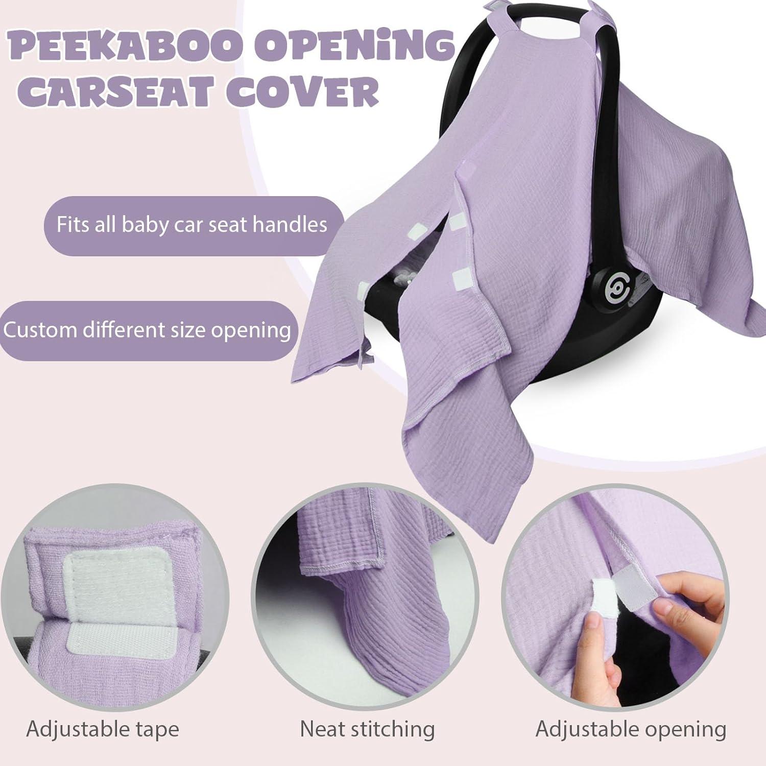 Cojín Reversible para Asiento de Auto Bebé Boryokun Morado