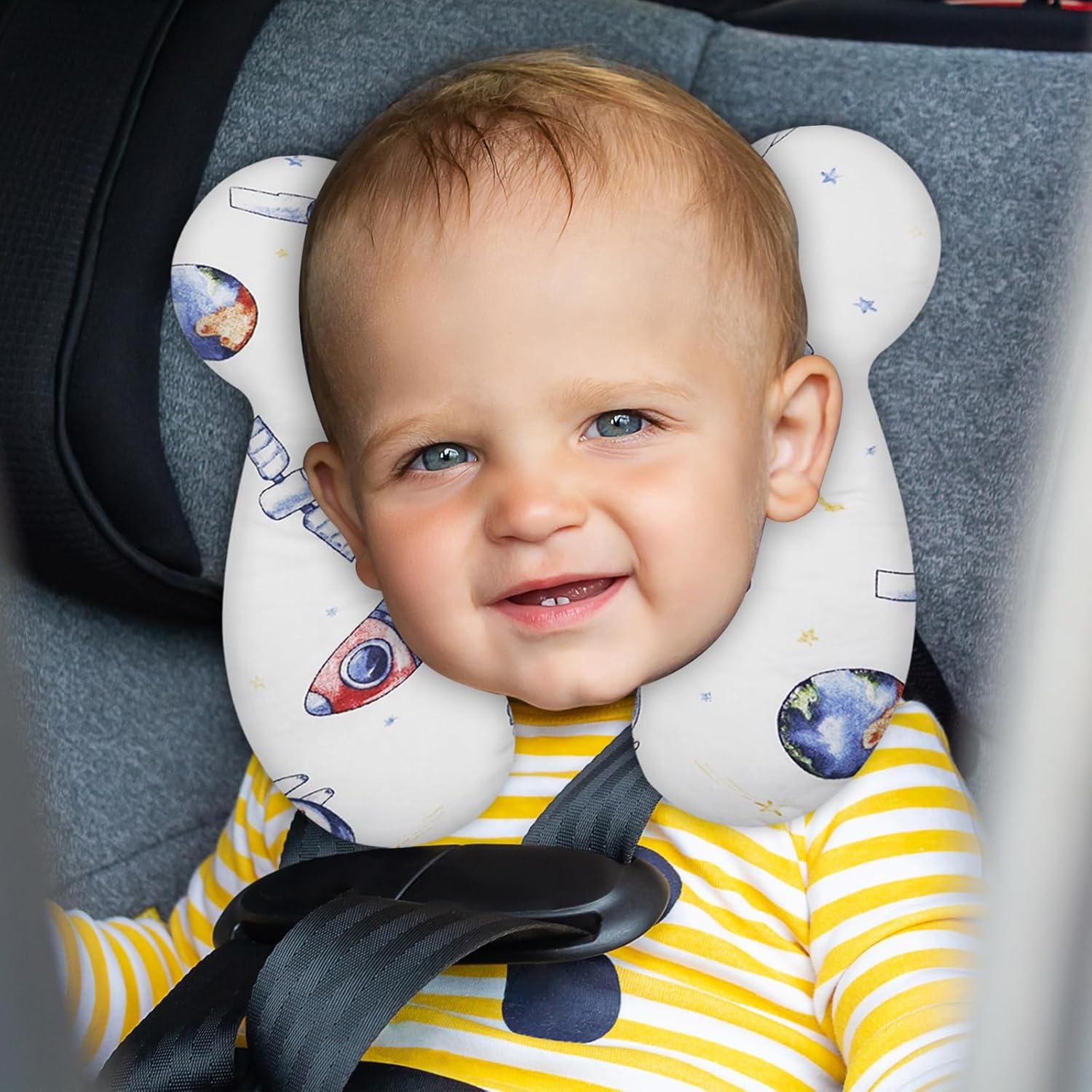 Almohada de Viaje Suave XIGGA para Bebés 26x24.5cm Floral