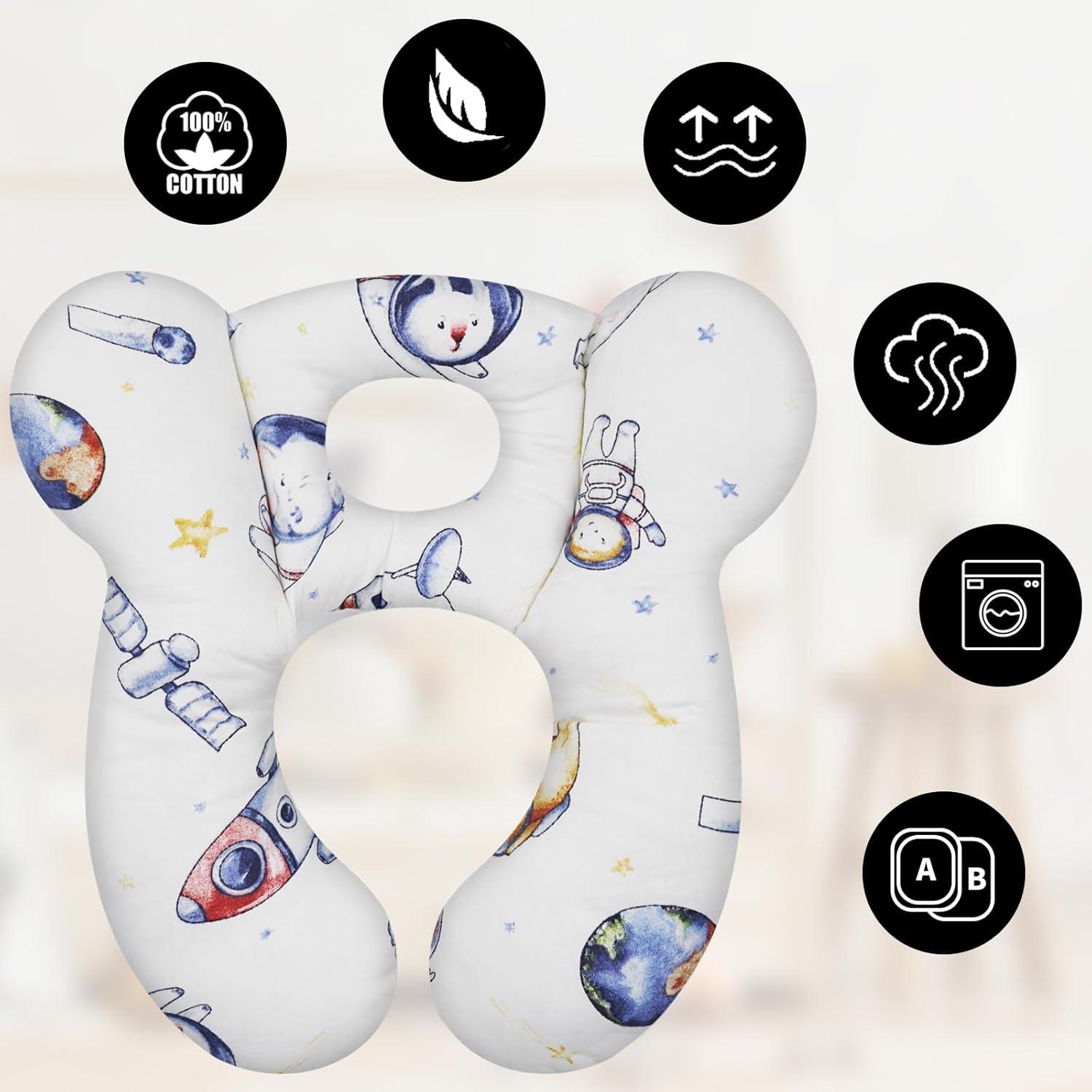 Almohada de Viaje Suave XIGGA para Bebés 26x24.5cm Floral