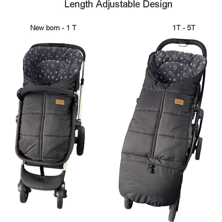 Cubierta de Invierno Impermeable Ajustable para Carritos XL