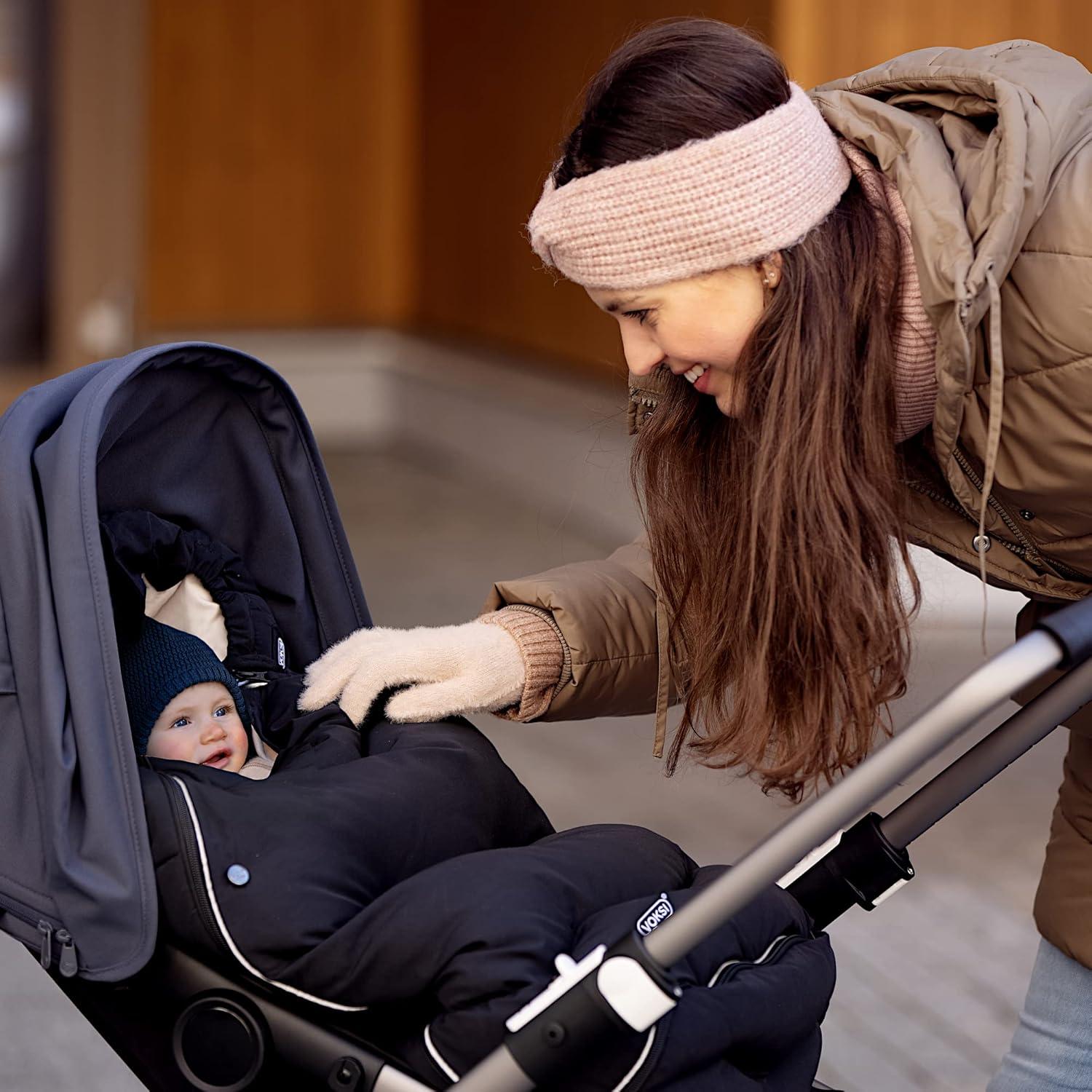 Saco de pies Voksi Urbano 2025, Lana y Plumón, Gris