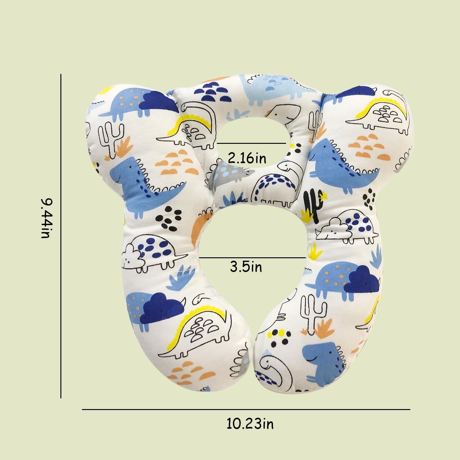 Almohada de Viaje para Bebés XIGGA 100% Algodón Suave 26x24.5cm