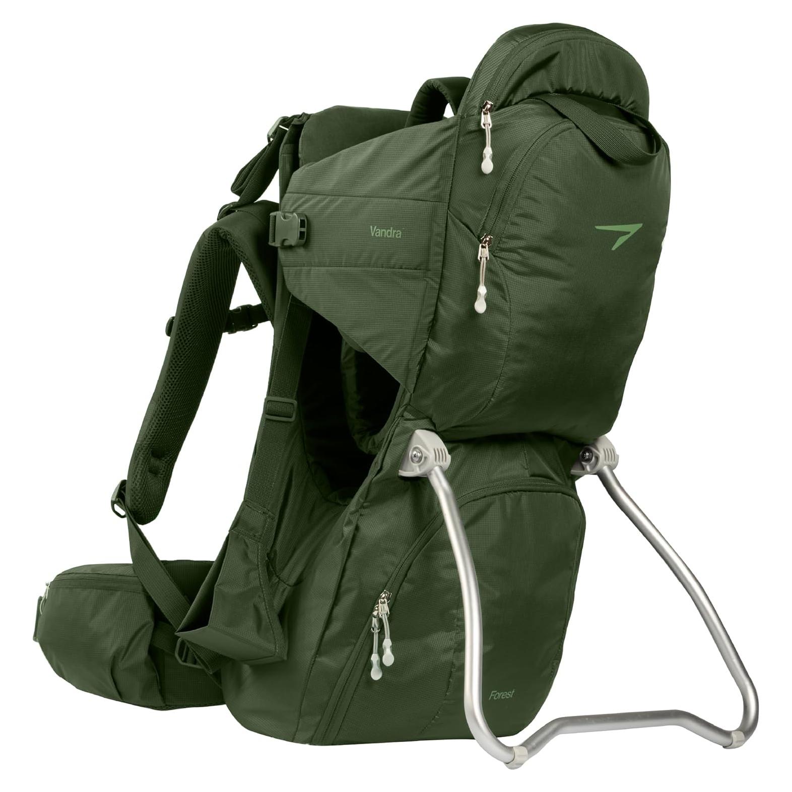 Mochila Portabebés Vandra Bosque Verde para Senderismo - Gravity Lock