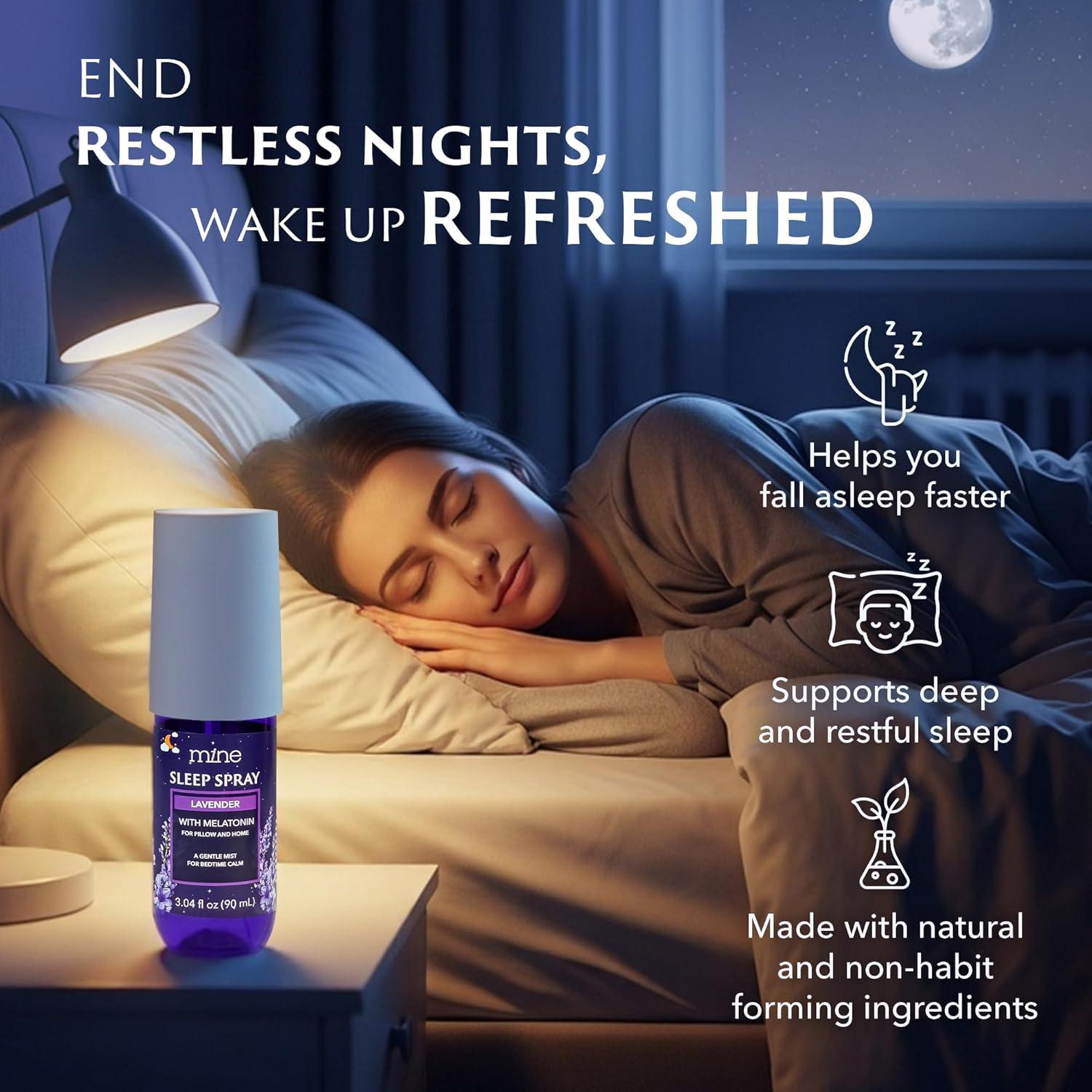 Spray de Sueño de Lavanda Mine con Melatonina 132g