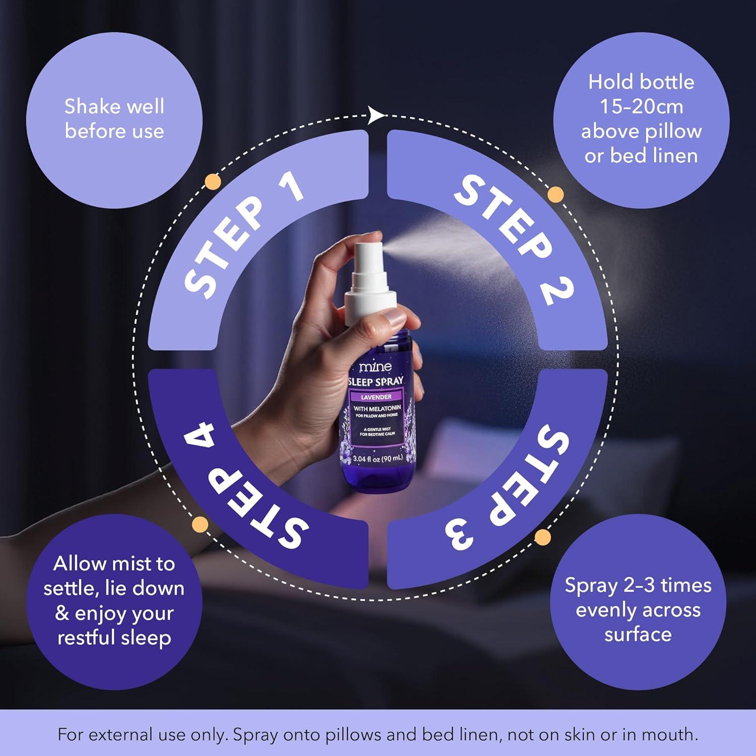 Spray de Sueño de Lavanda Mine con Melatonina 132g