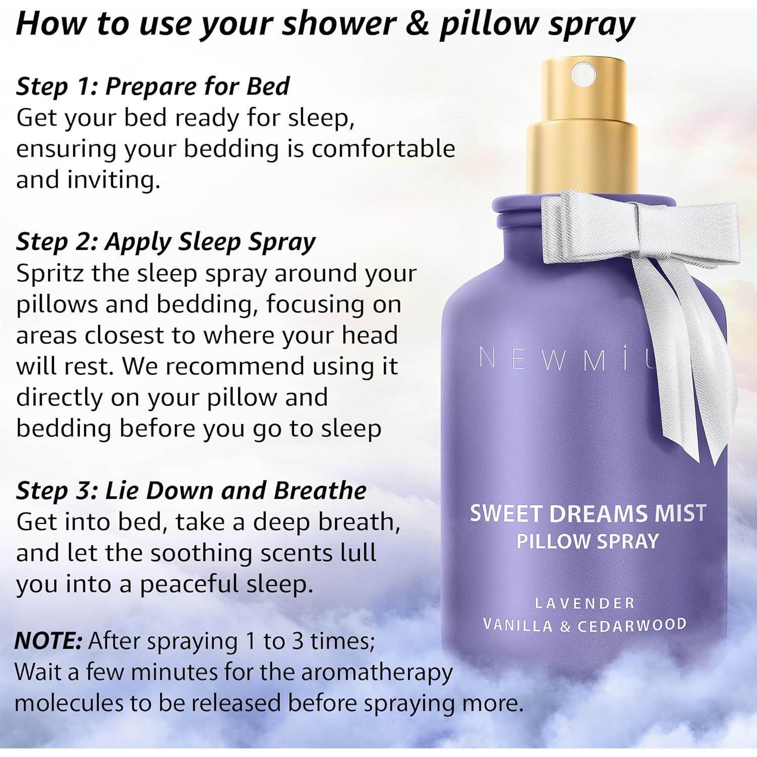 Spray de Almohada Dulces Sueños New Miuz 100ml Lavanda Vainilla