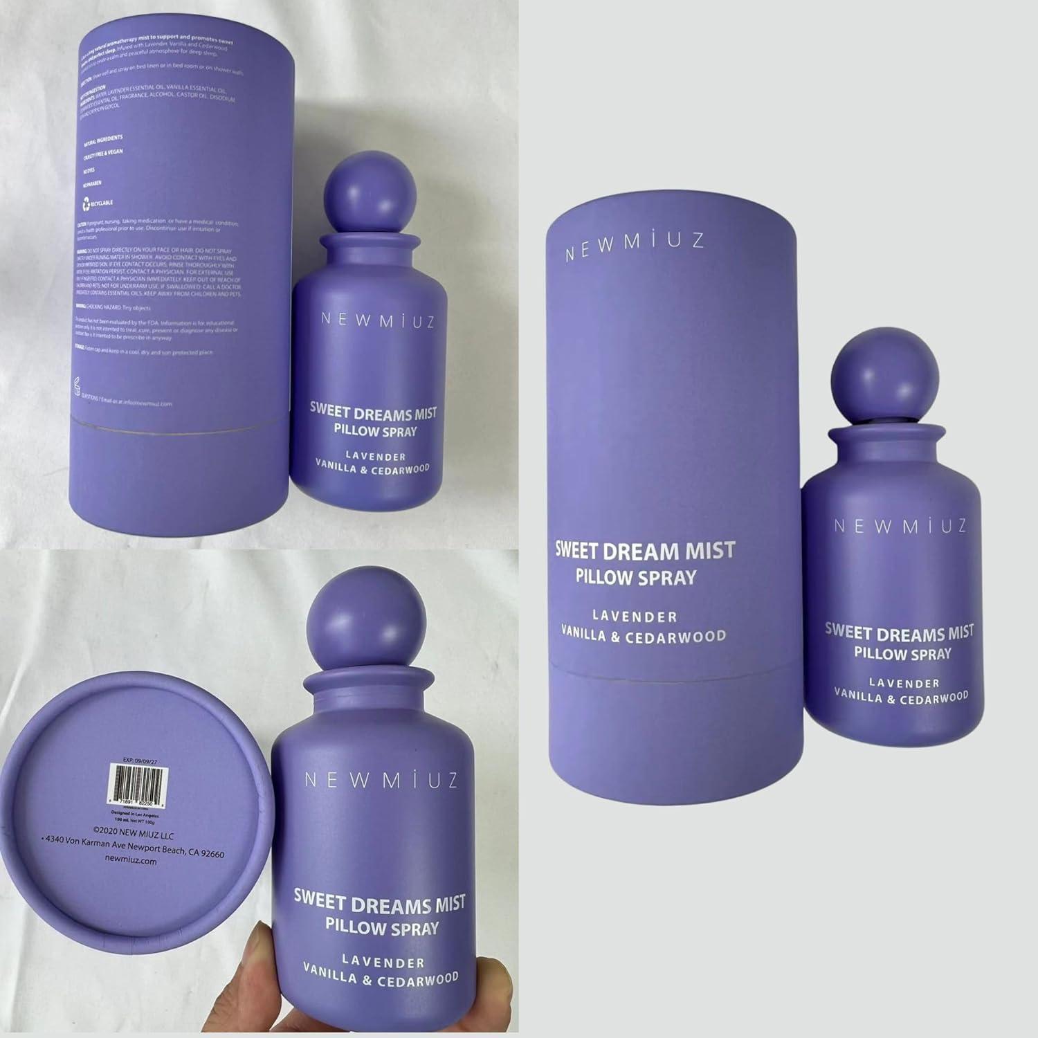 Spray de Almohada Dulces Sueños New Miuz 100ml Lavanda Vainilla