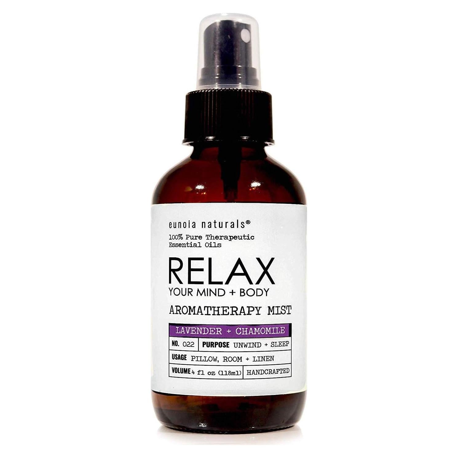 Spray Relajante de Lavanda Eunoia Naturals 100% Natural 113g