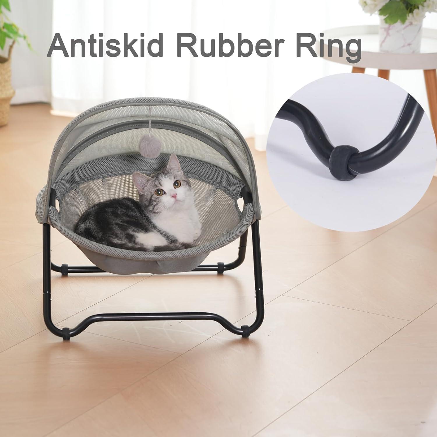 Cama Elevada para Gato y Perro Pequeño - Gris - 9 kg