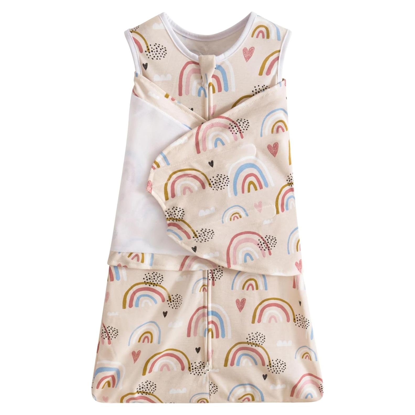 Saco de Sueño para Bebés Little Tots 0-6 Meses Algodón Arcoíris