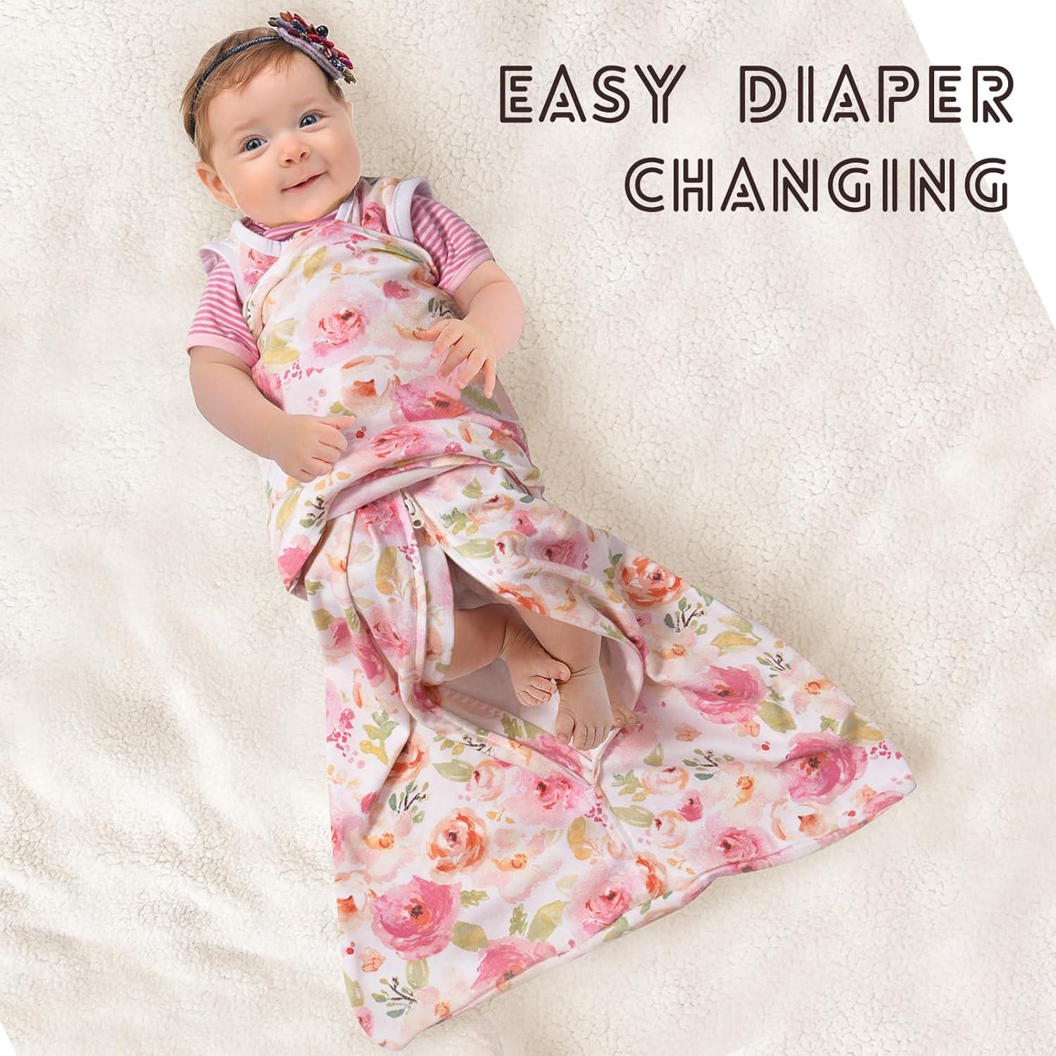 Saco de Sueño para Bebés Little Tots 0-6 Meses Algodón Arcoíris