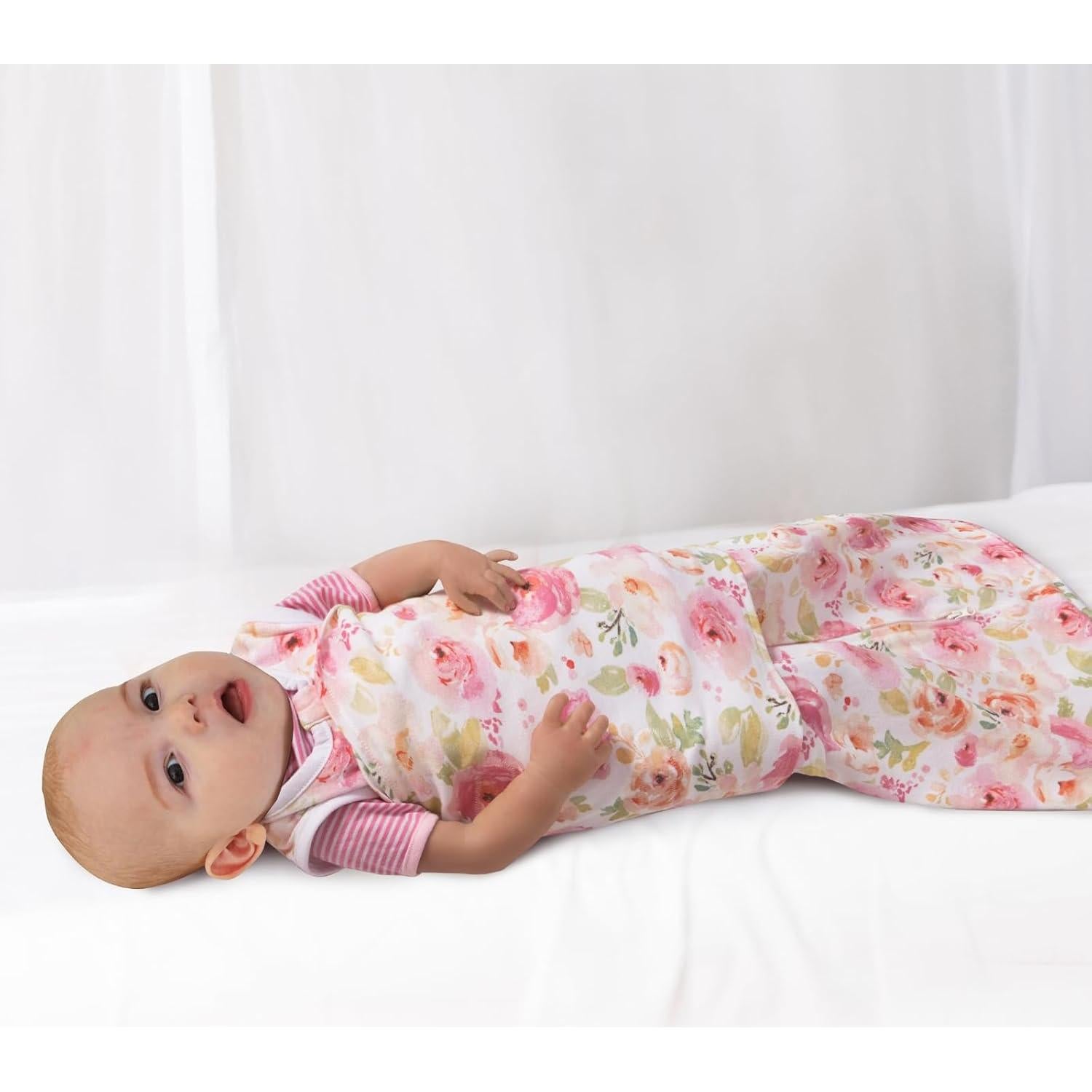 Saco de Sueño para Bebés Little Tots 0-6 Meses Algodón Arcoíris