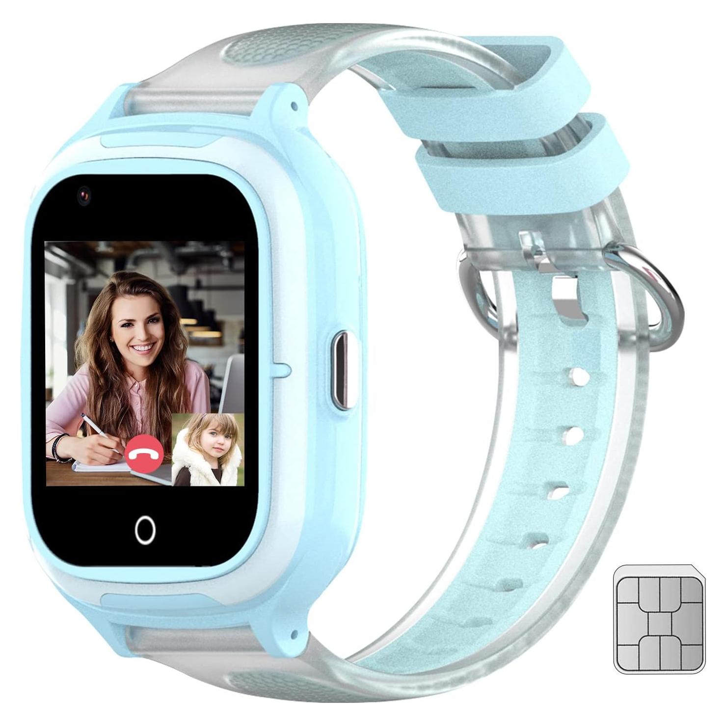 Reloj Inteligente 4G para Niños Wonlex KT23 Azul GPS