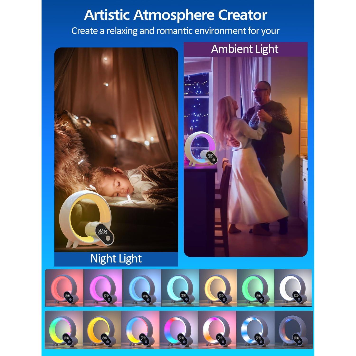 Luz Nocturna Inteligente Shenzhen Bolong BL-HXD03, Reloj Despertador