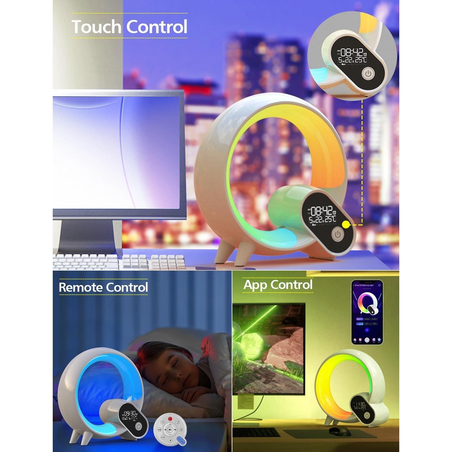 Luz Nocturna Inteligente Shenzhen Bolong BL-HXD03, Reloj Despertador