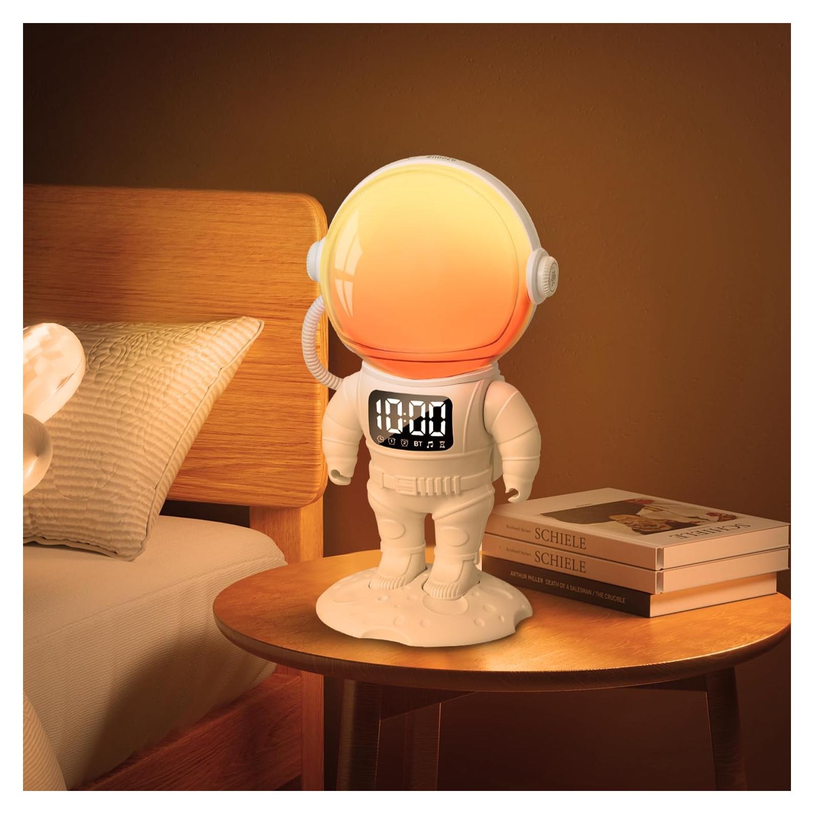 Reloj Despertador Luz de Amanecer AMIR con Bluetooth y Doble Alarma