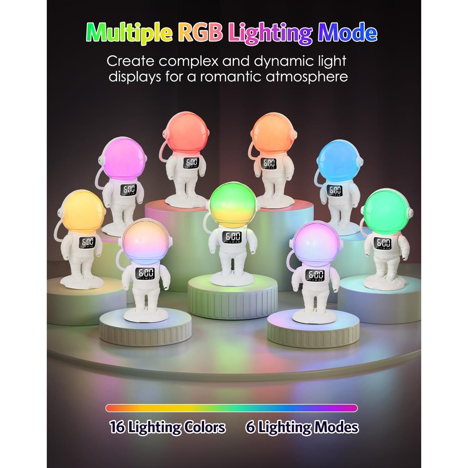 Reloj Despertador Luz de Amanecer AMIR con Bluetooth y Doble Alarma