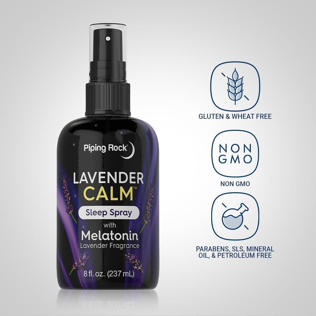 Spray para Dormir Piping Rock con Melatonina y Lavanda 236 ml