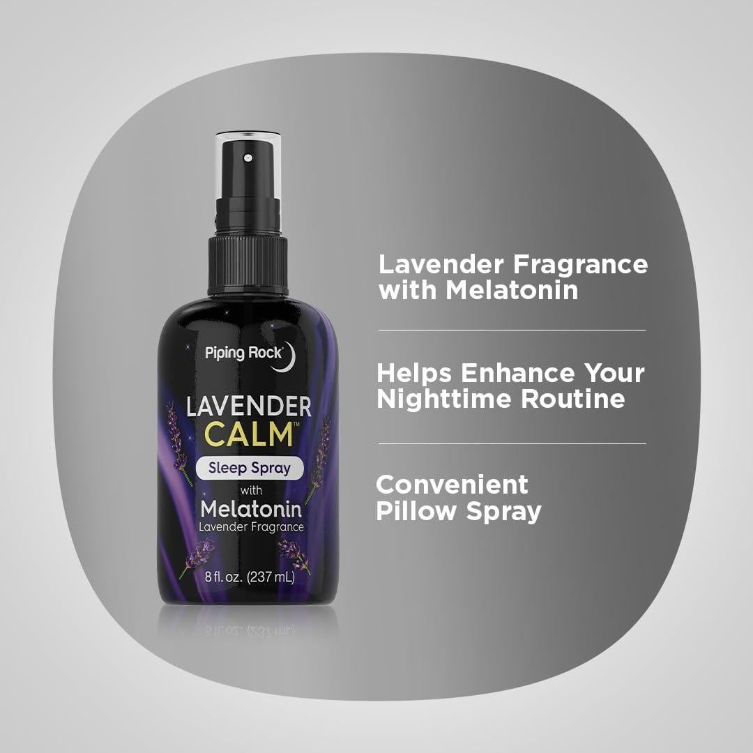 Spray para Dormir Piping Rock con Melatonina y Lavanda 236 ml