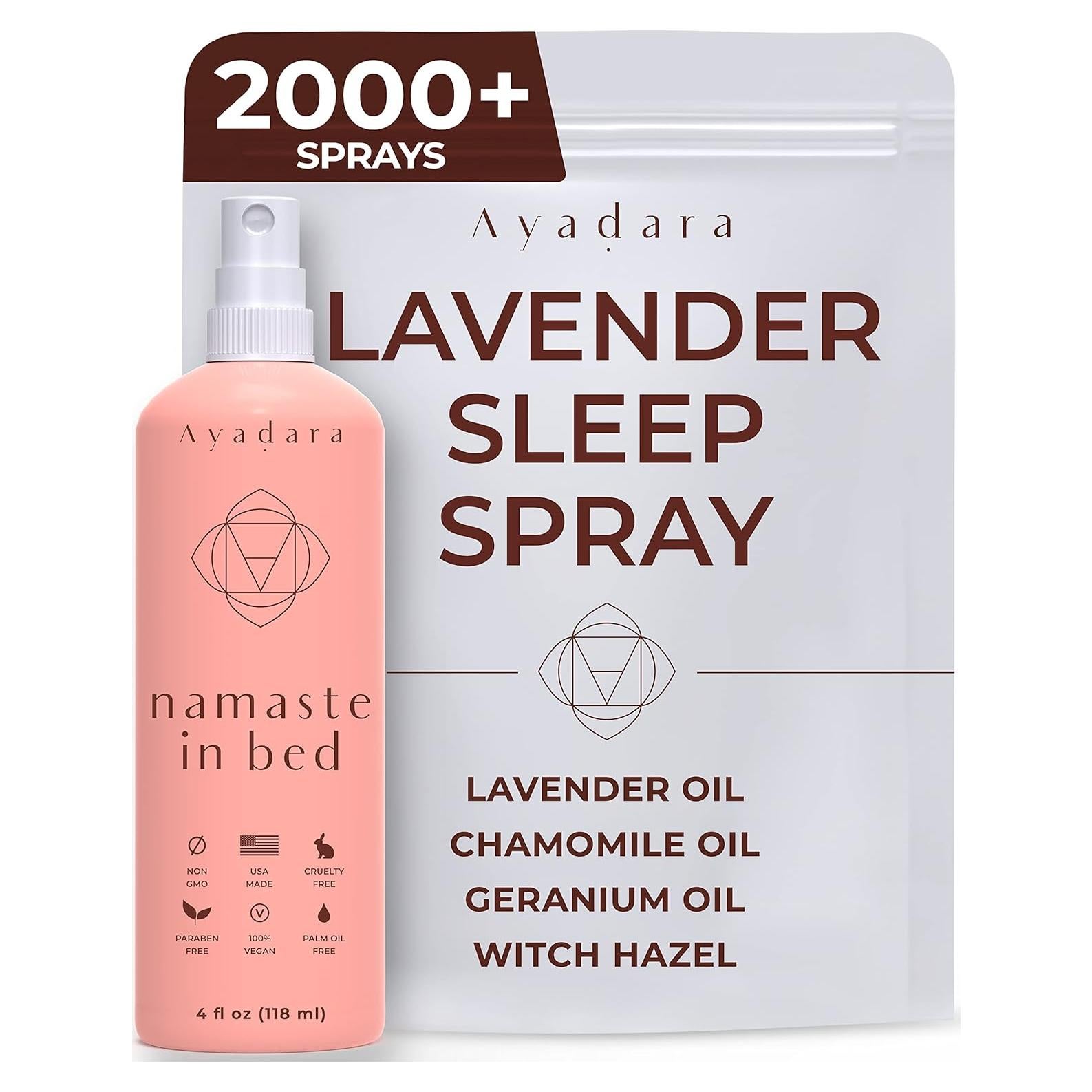 Spray de Almohada de Lavanda Ayadara Namaste 2000+ Usos