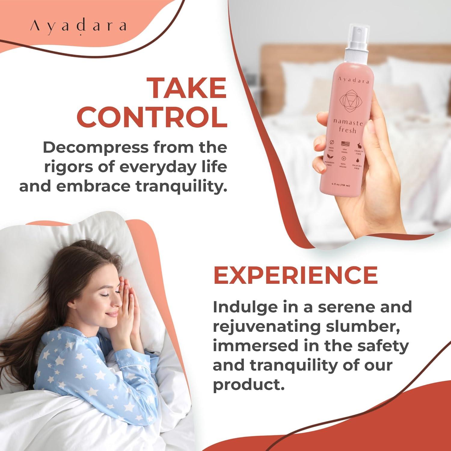 Spray de Almohada de Lavanda Ayadara Namaste 2000+ Usos