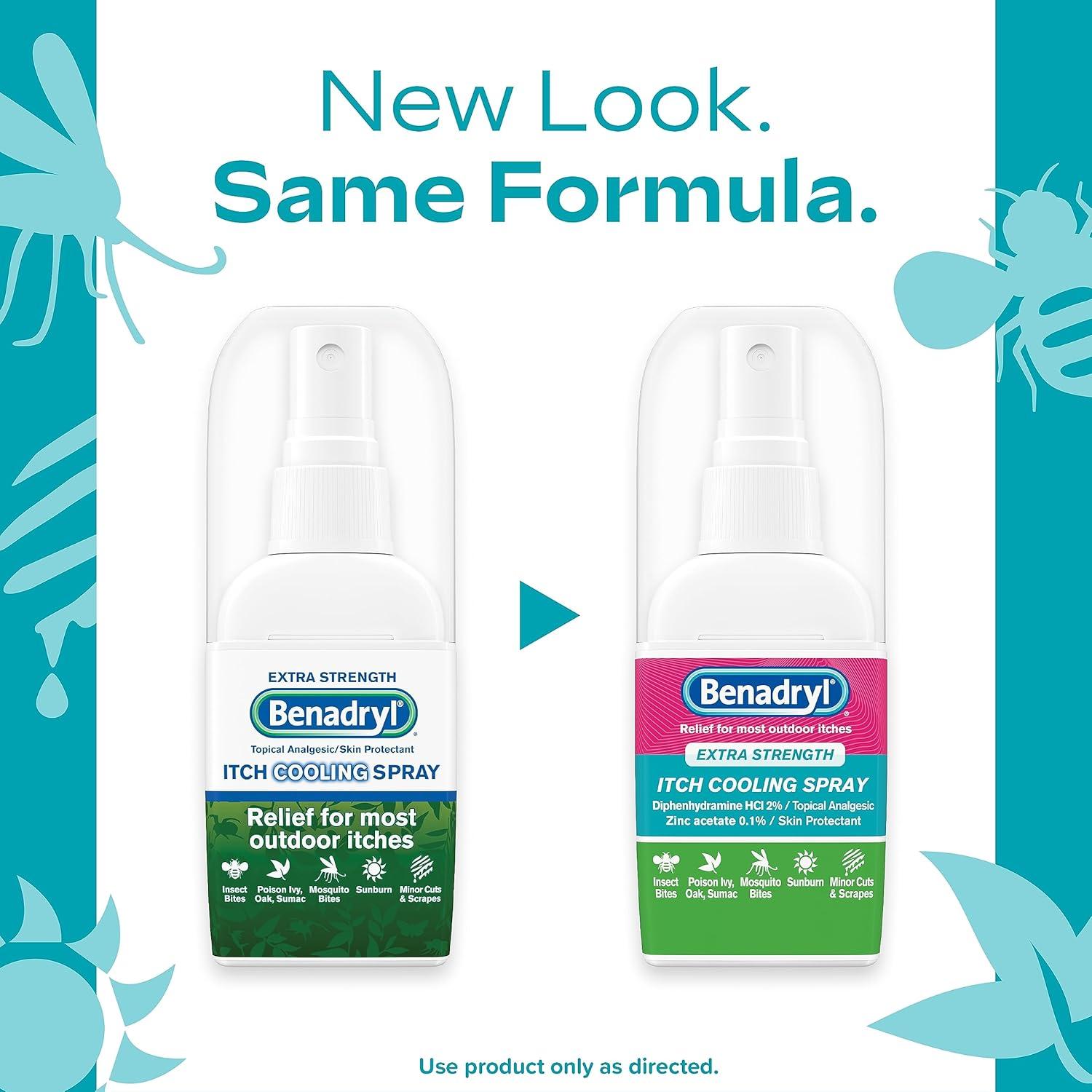 Benadryl Spray Refrescante para Picaduras 59 ml - Alivio Extra Fuerte