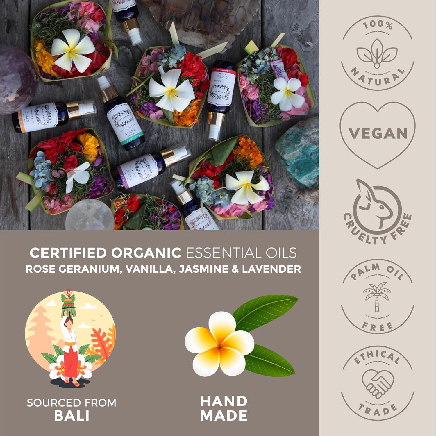 Spray de Aura para el Parto Balipura - Aceites Esenciales y Gemas