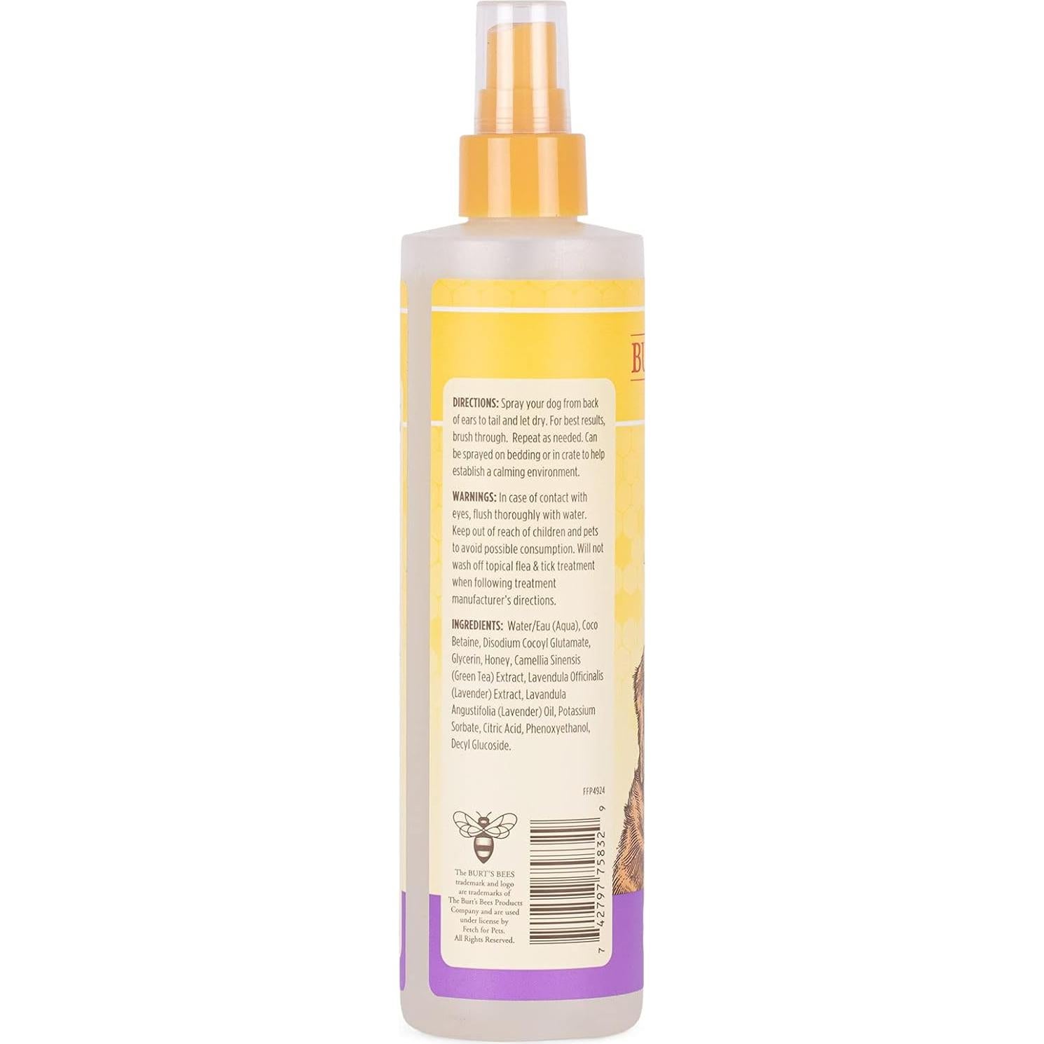 Spray Calmante Burt's Bees para Perros con Lavanda 283ml