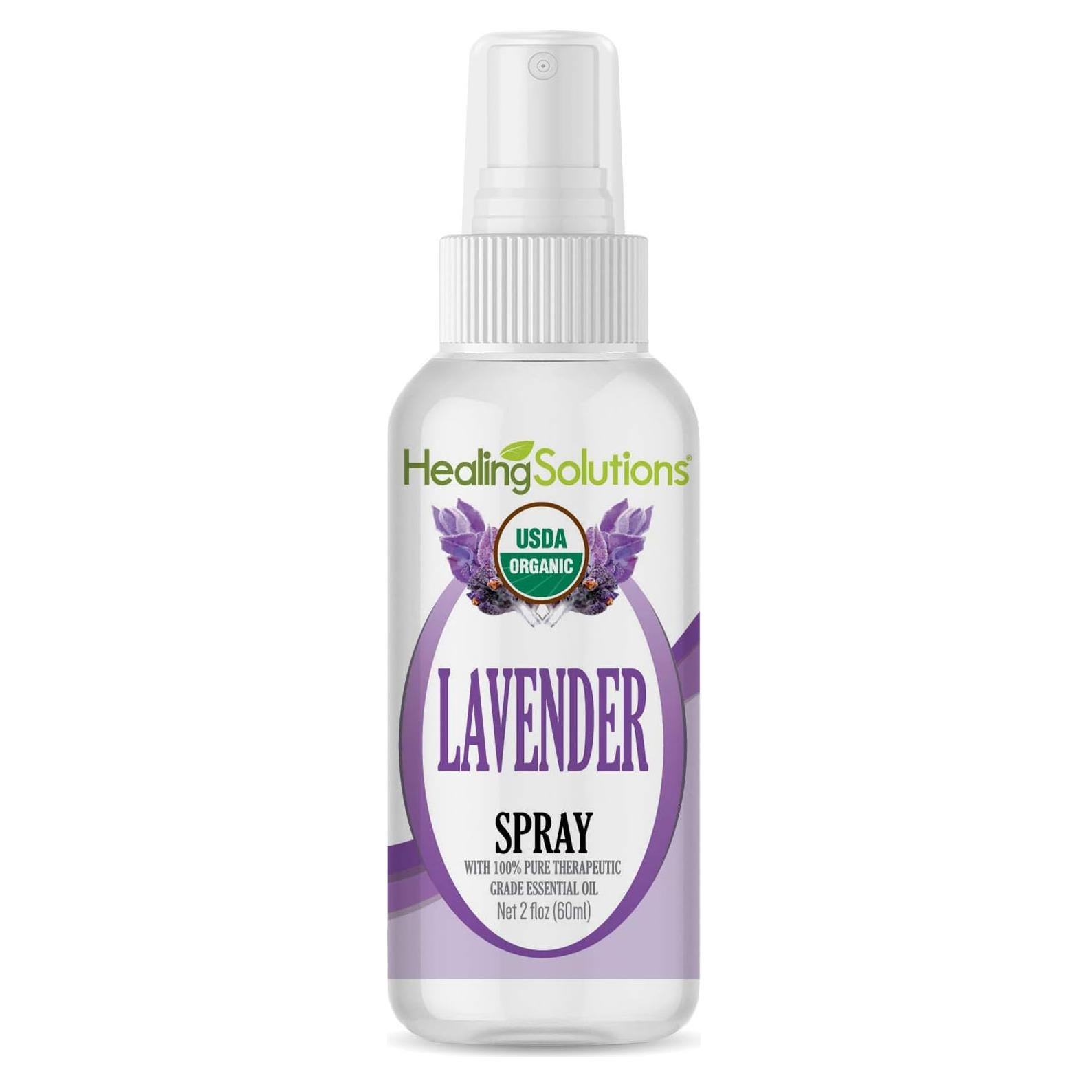 Rocío de Lavanda Orgánico Healing Solutions 59 ml Spray Relajante