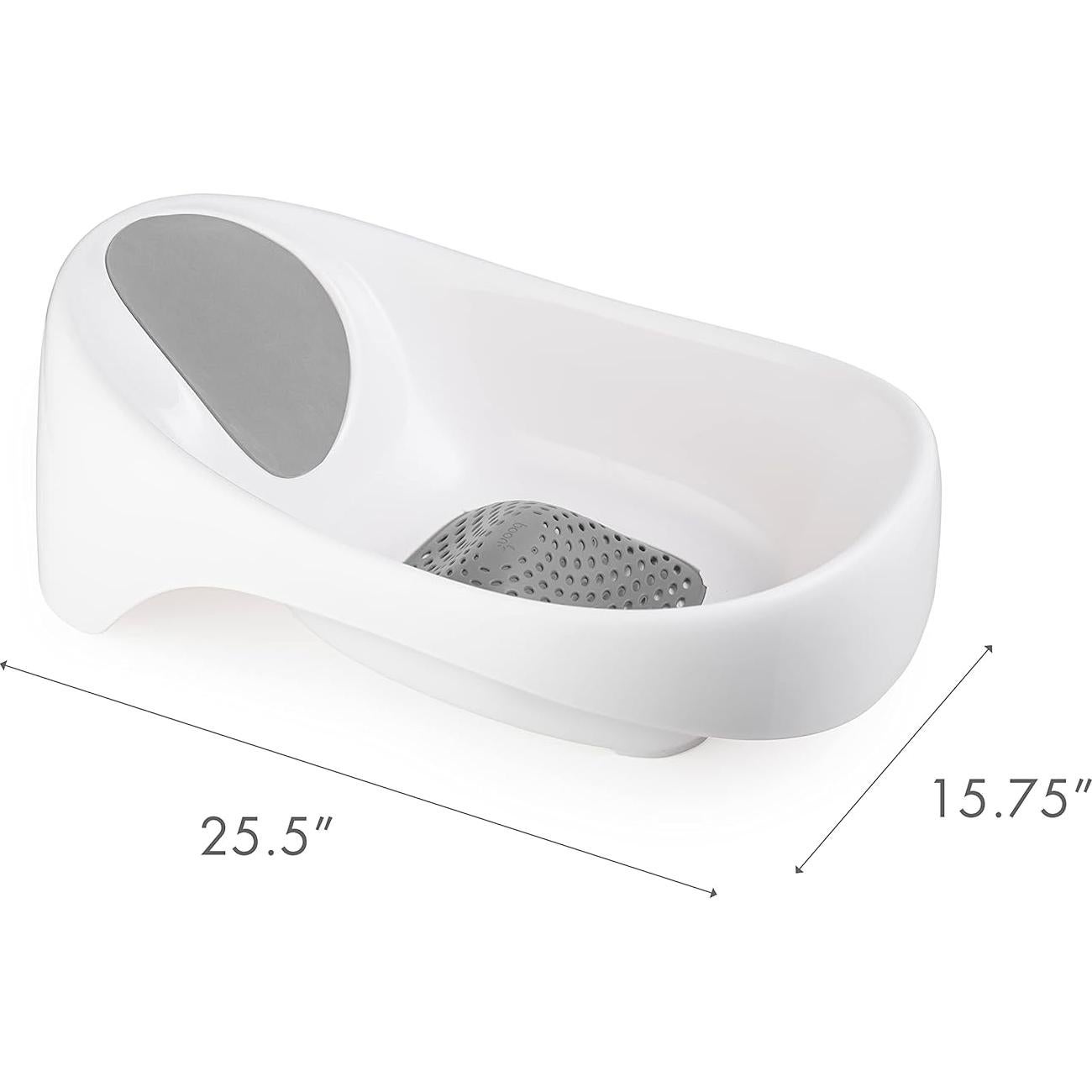 Boon Soak Bañera para Bebés 3 Etapas - Gris - 0 a 18 Meses