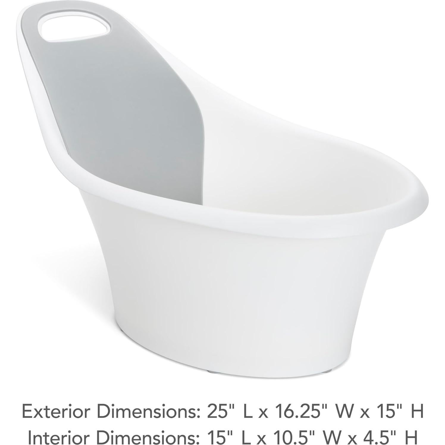 Bañera para Bebés Munchkin Sentarse y Remojar Blanca 63.5x41.3 cm